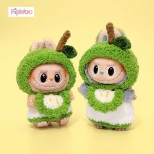 Crochet Labubu Clothes - Fresh Apple Fantasy main view showcasing the overall design with a refreshing green apple-inspired look.