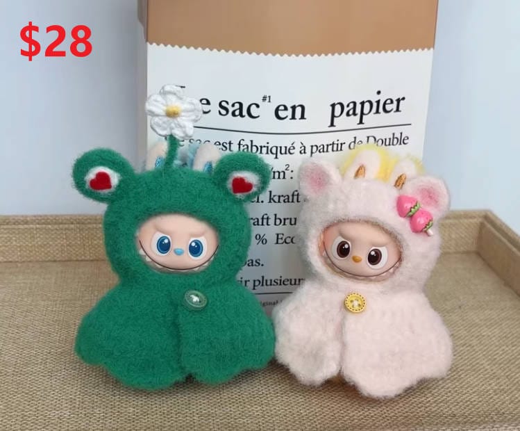 Crochet Mini Labubu Clothes - For Labubu 4.0 Pin For Love Series - Image 3